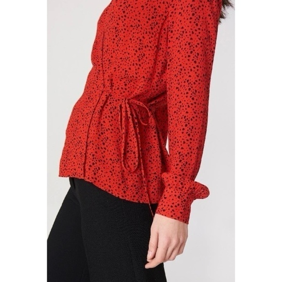 Just Female Ellen Satori Wrap Blouse Anthropologie - Picture 6 of 12